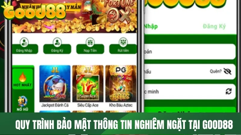 Quy trình bảo mật thông tin nghiêm ngặt tại GOOD88 BET